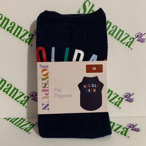 Joyspun Pet Pajama Christmas PJs Dog Holiday Crew Size Medium M 20-40 pounds